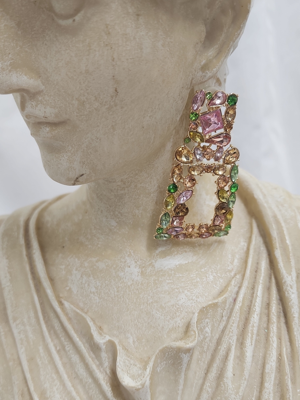 Crystal Drop Runway Lightweight Pierced Earrings